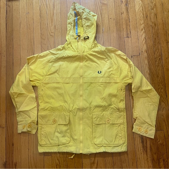 Fred Perry x Millerain Waxed Raincoat Mens Size Small - Picture 1 of 5
